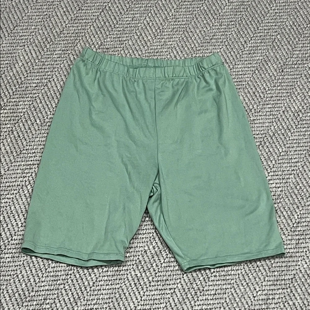 Kids Casual Elastic-Waist Biker Shorts